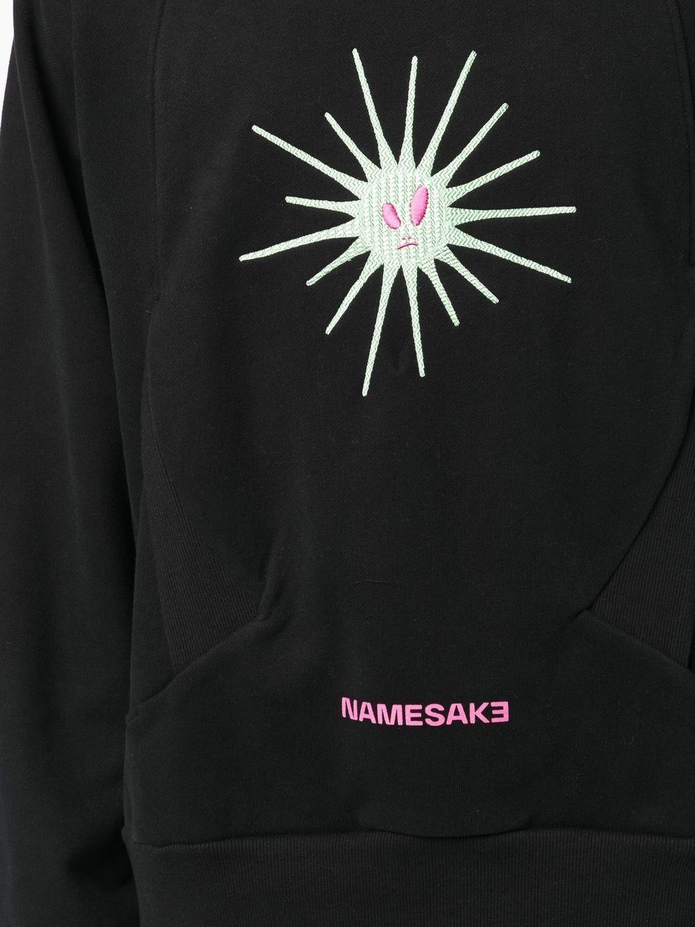 NAMESAKE Joey Off Court Embroidered Hoodie in Black for Men | Lyst