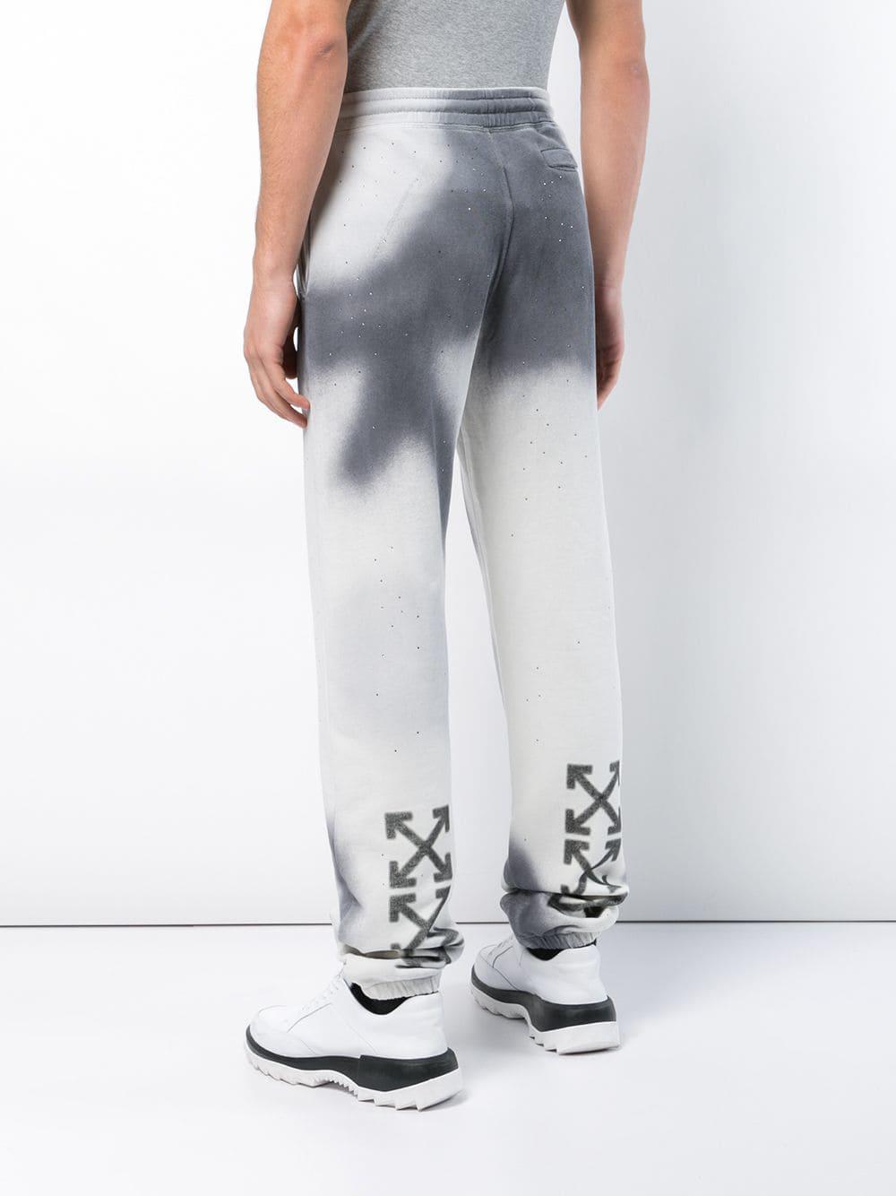 white tie dye joggers