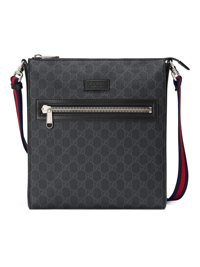 Gucci Borsa A Tracolla In Tessuto Gg Supreme In Black gucci borsa a tracolla in tessuto gg supreme in black