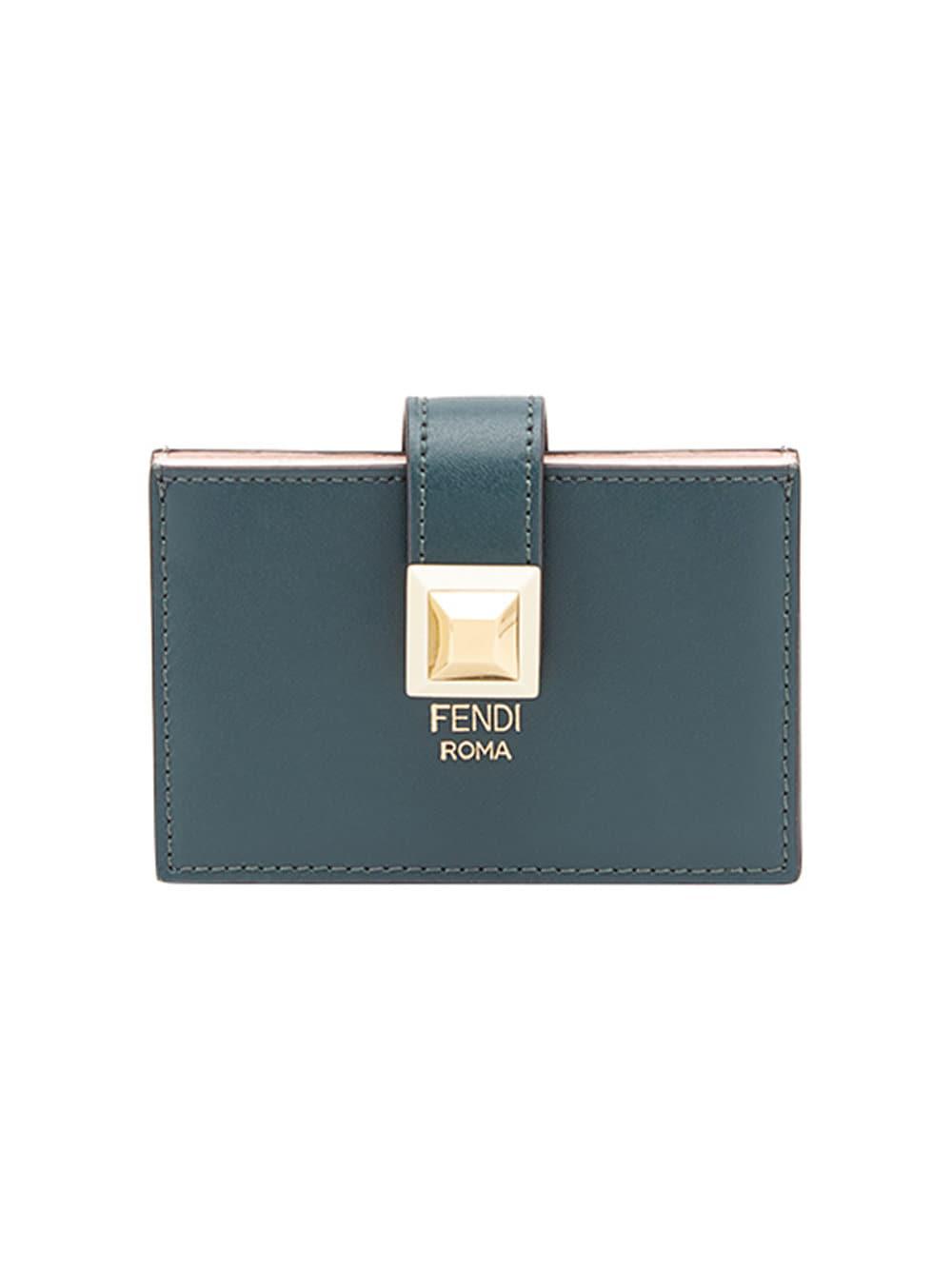 fendi gusseted card holder