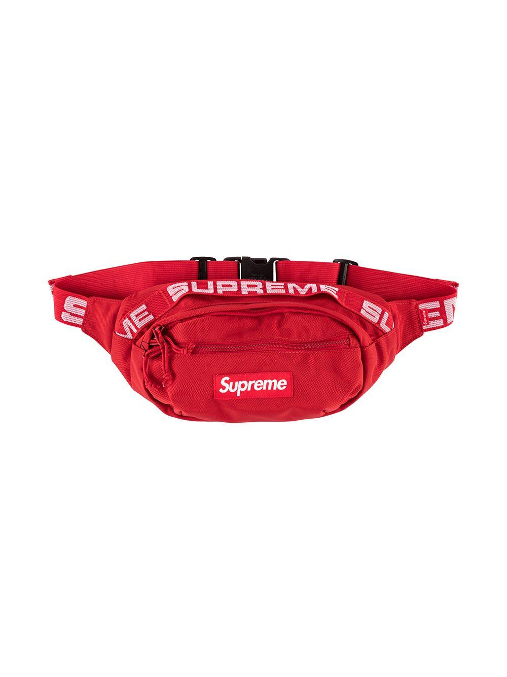 Sac banane à logo imprimé Supreme pour homme en coloris Rouge | Lyst