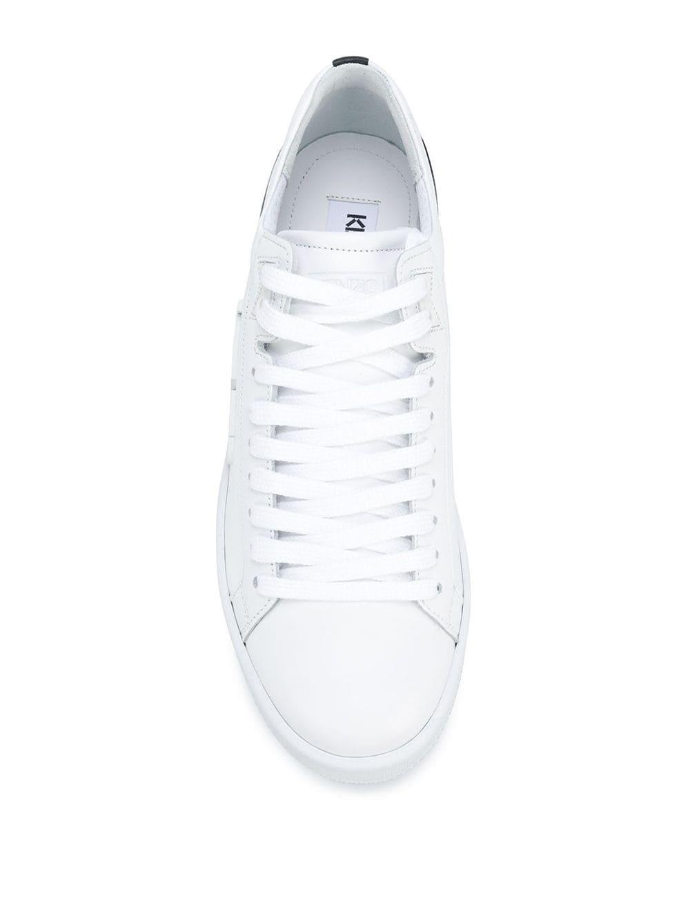 KENZO Leather Tennix Sneakers in White for Men - Lyst