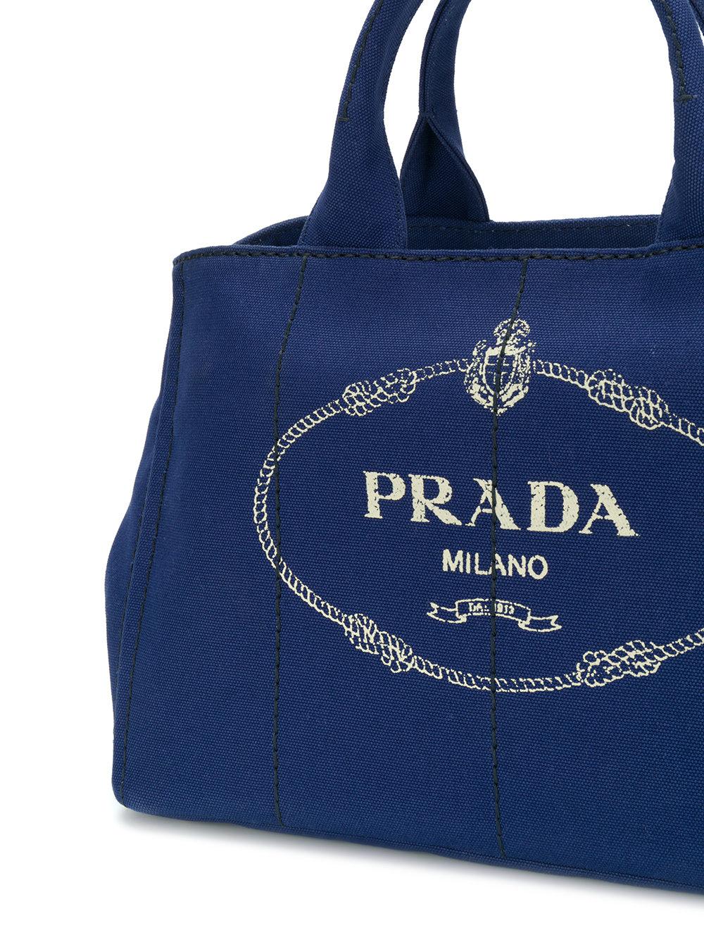 Borsa tote 'Giardiniera Large' di Prada in Blu | Lyst