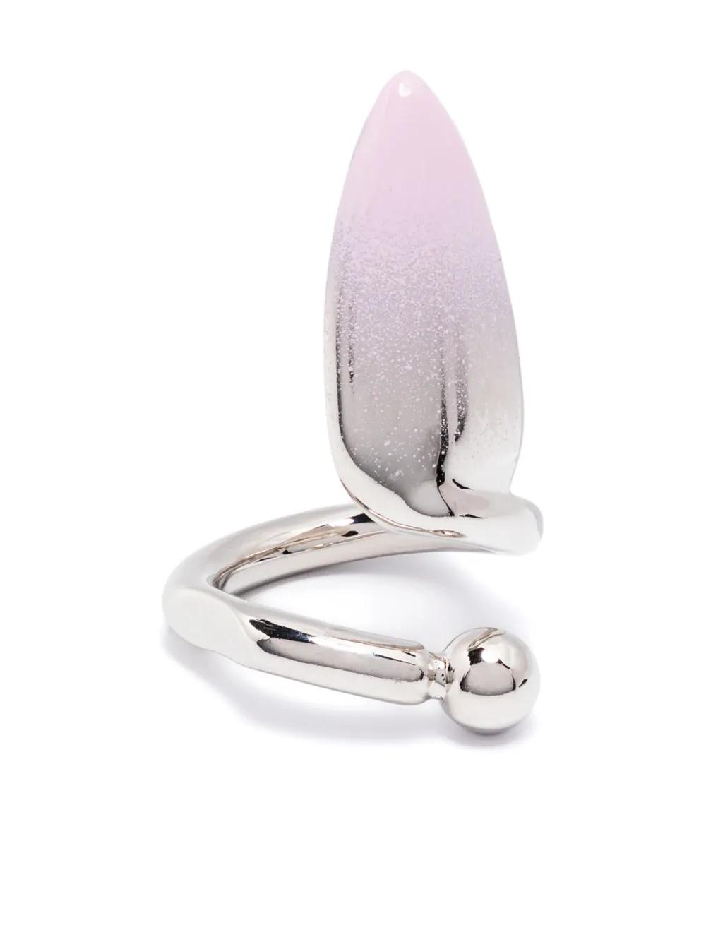 【Justine Clenquet】関税送料込★SAM シルバー ネイル リング Justine Clenquet】関税送料込☆SAM シルバー ネイル リング