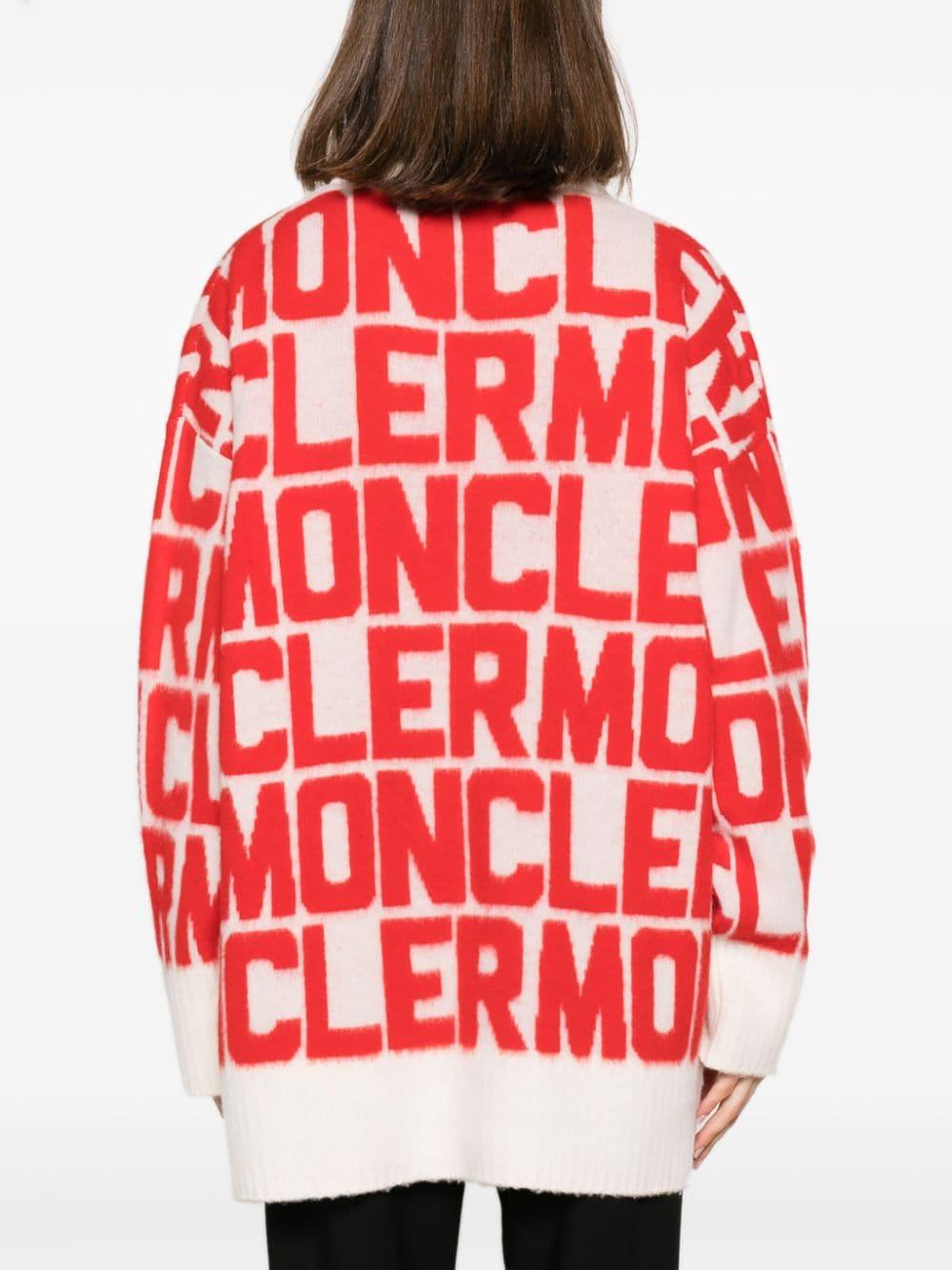 Red 2024 moncler jumper