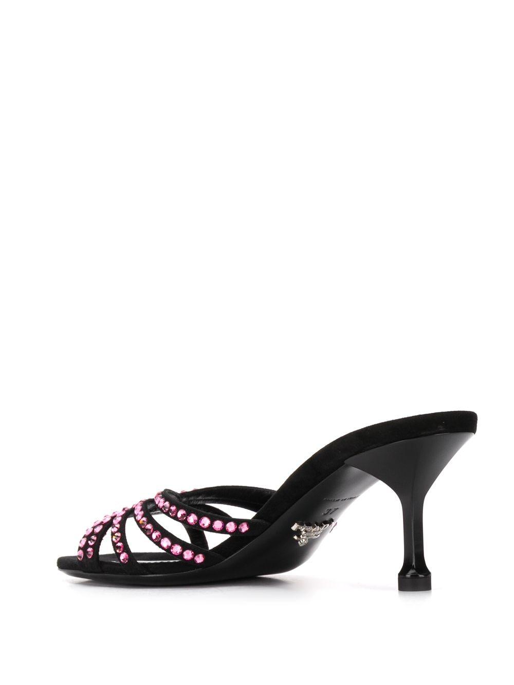 prada crystal sandals