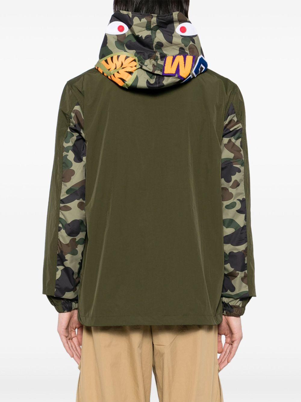 A Bathing Ape 1St Camo Shark Hoodie Jacket in Green for Men Lyst UK