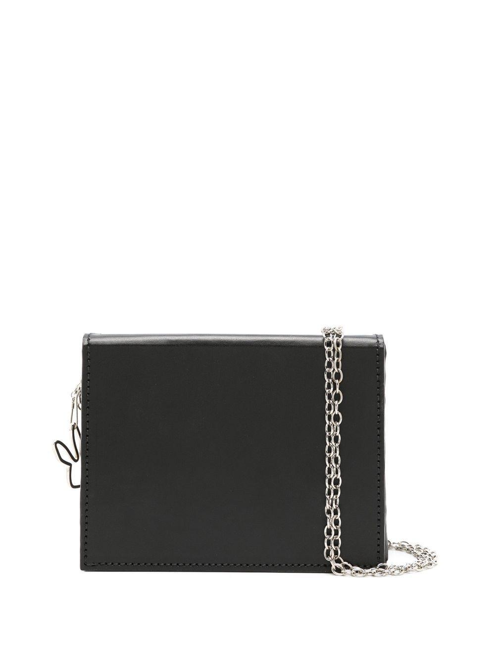 Gloria Coelho Chain-link Box Crossbody Bag in Black | Lyst