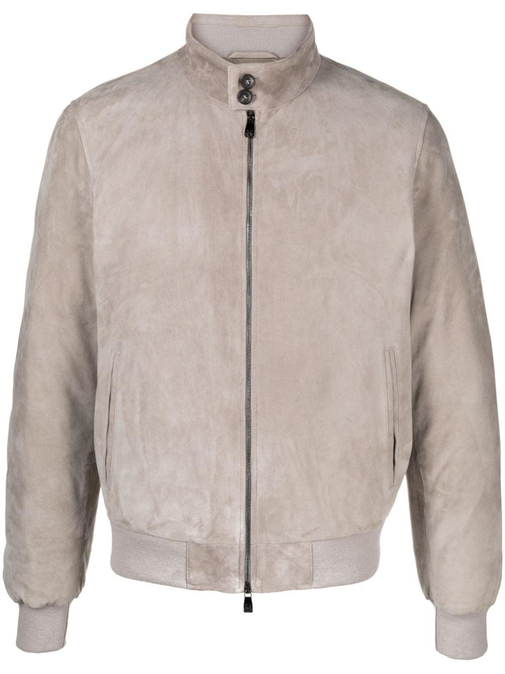 Corneliani leather clearance jacket