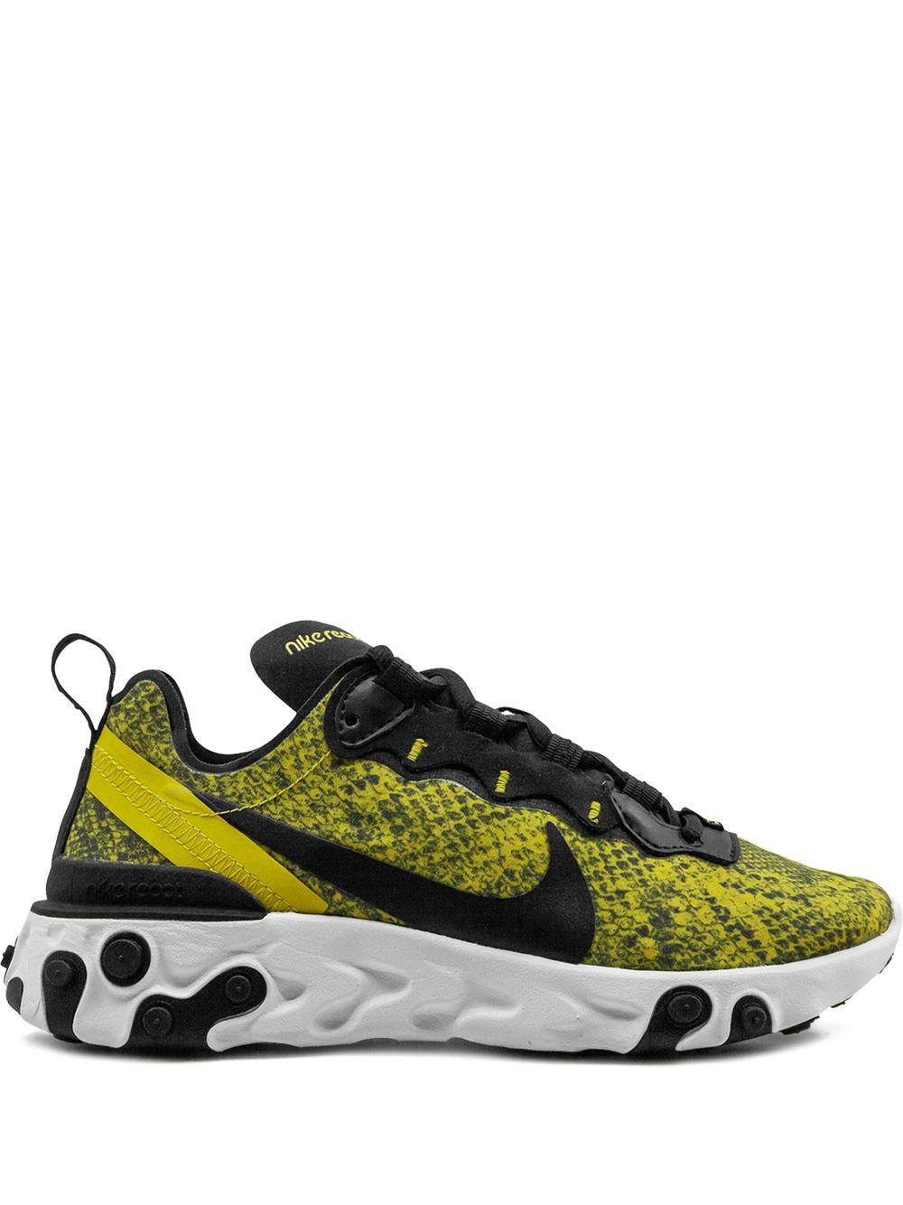 Nike React Element 55 Sneakers in Yellow | Lyst