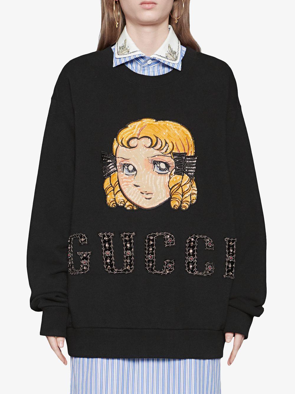 Gucci Cotton Oversize Sweatshirt With 