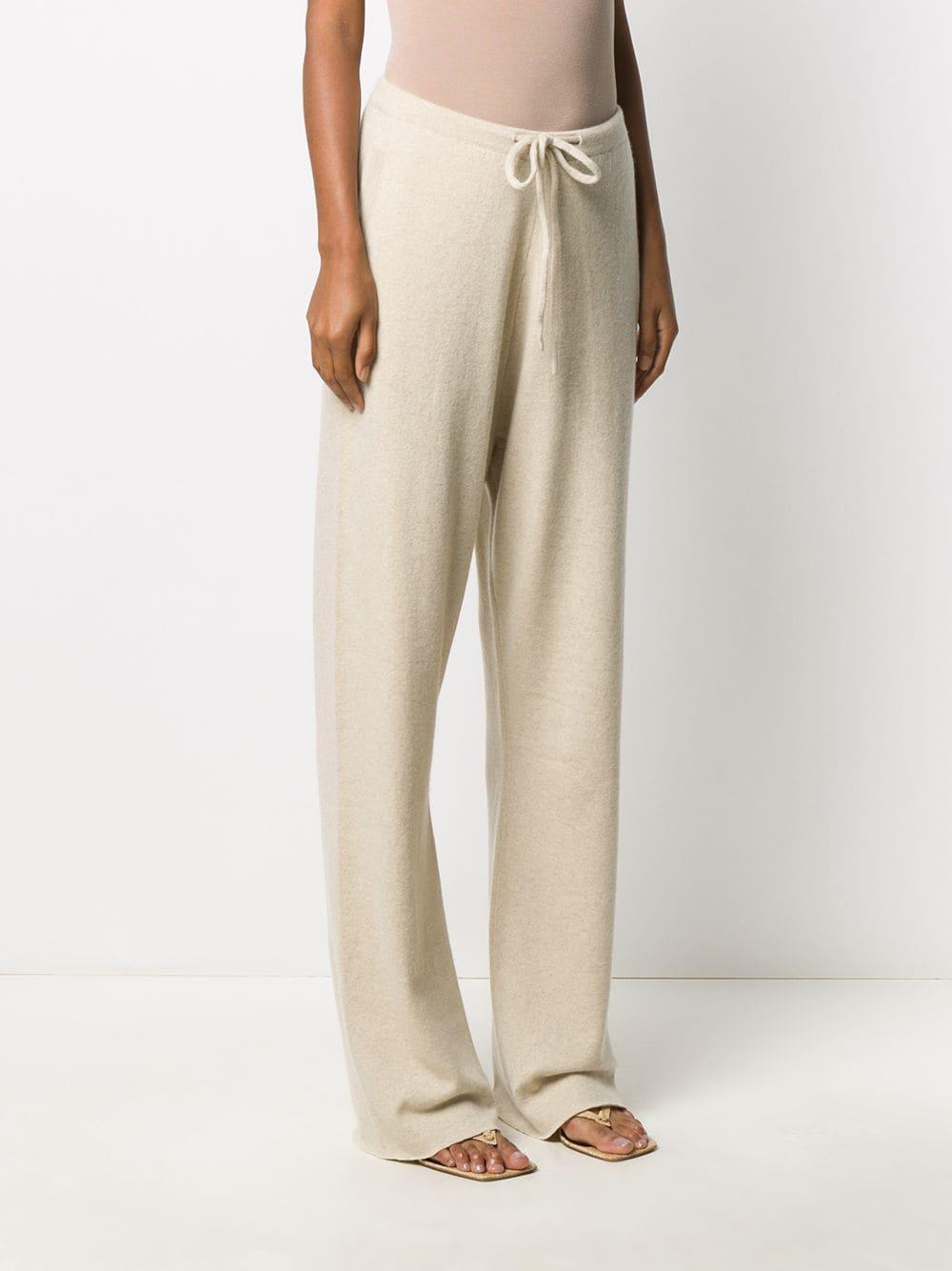 Extreme Cashmere N°142 Run Cashmere Trousers in Natural Lyst