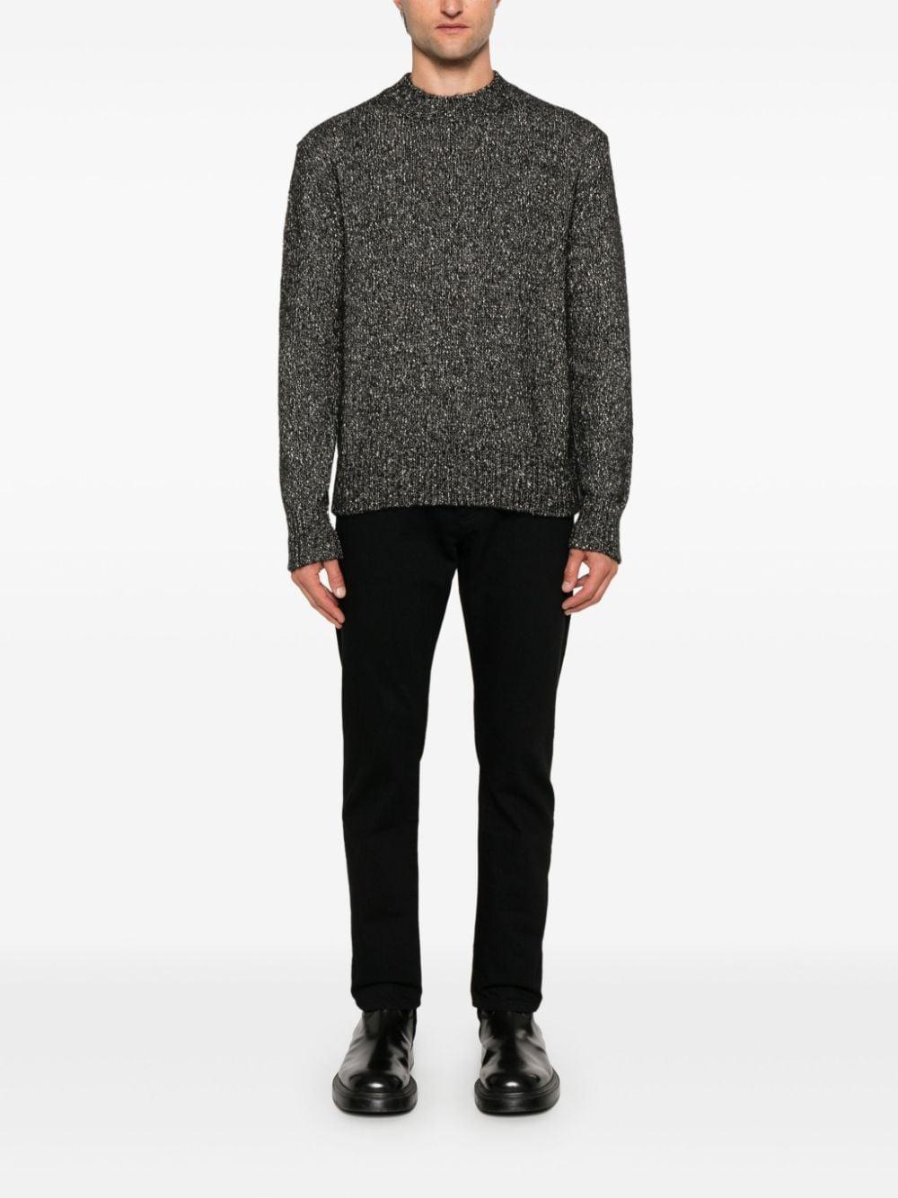 Lardini Chunky Knit Jumper in Gray for Men Lyst