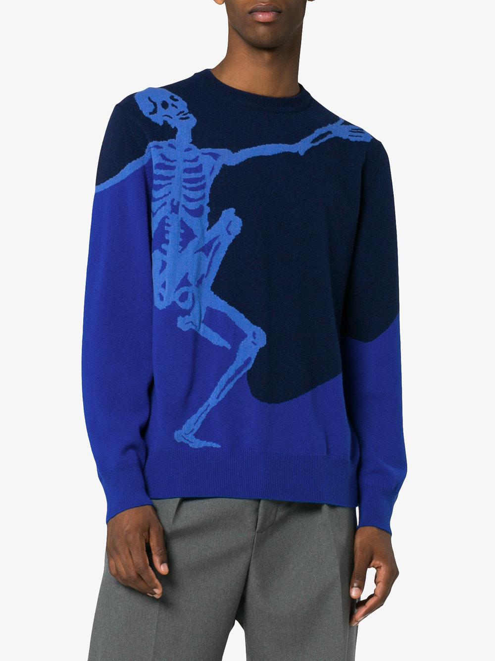 alexander mcqueen blue sweater