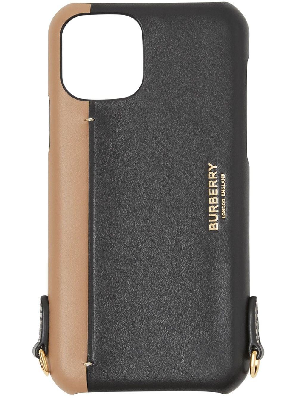 Burberry Leather Iphone 11 Pro Case in Black | Lyst