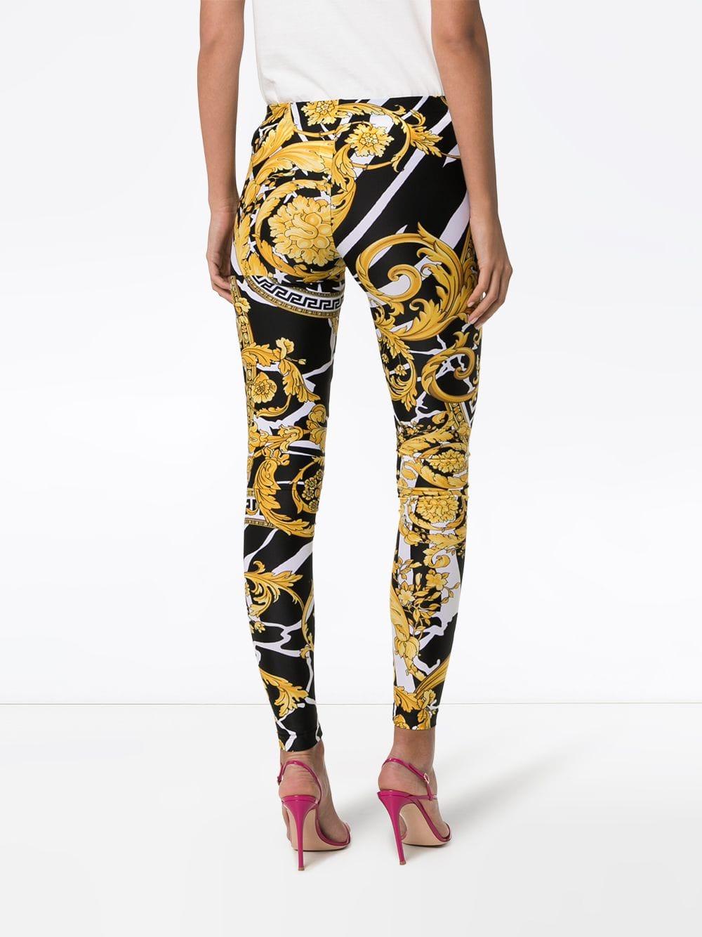 versace baroque leggings