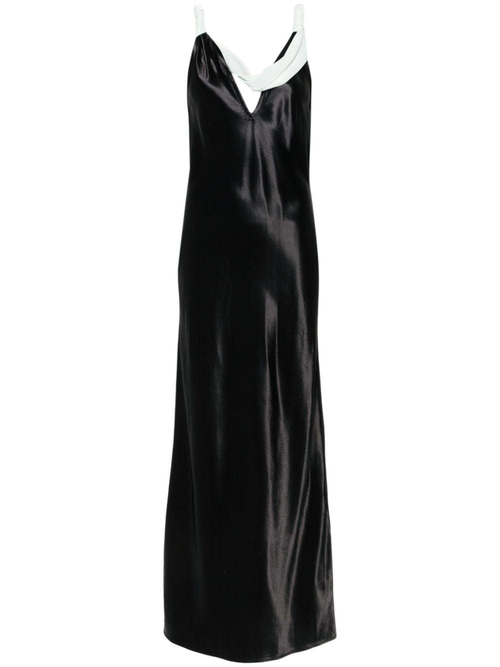 ワンピース BOTTEGA VENETA LONG DRESS (772479VKUQ0 1000) Bottega Veneta Long One Piece 772479VKUQ0 1000 Black