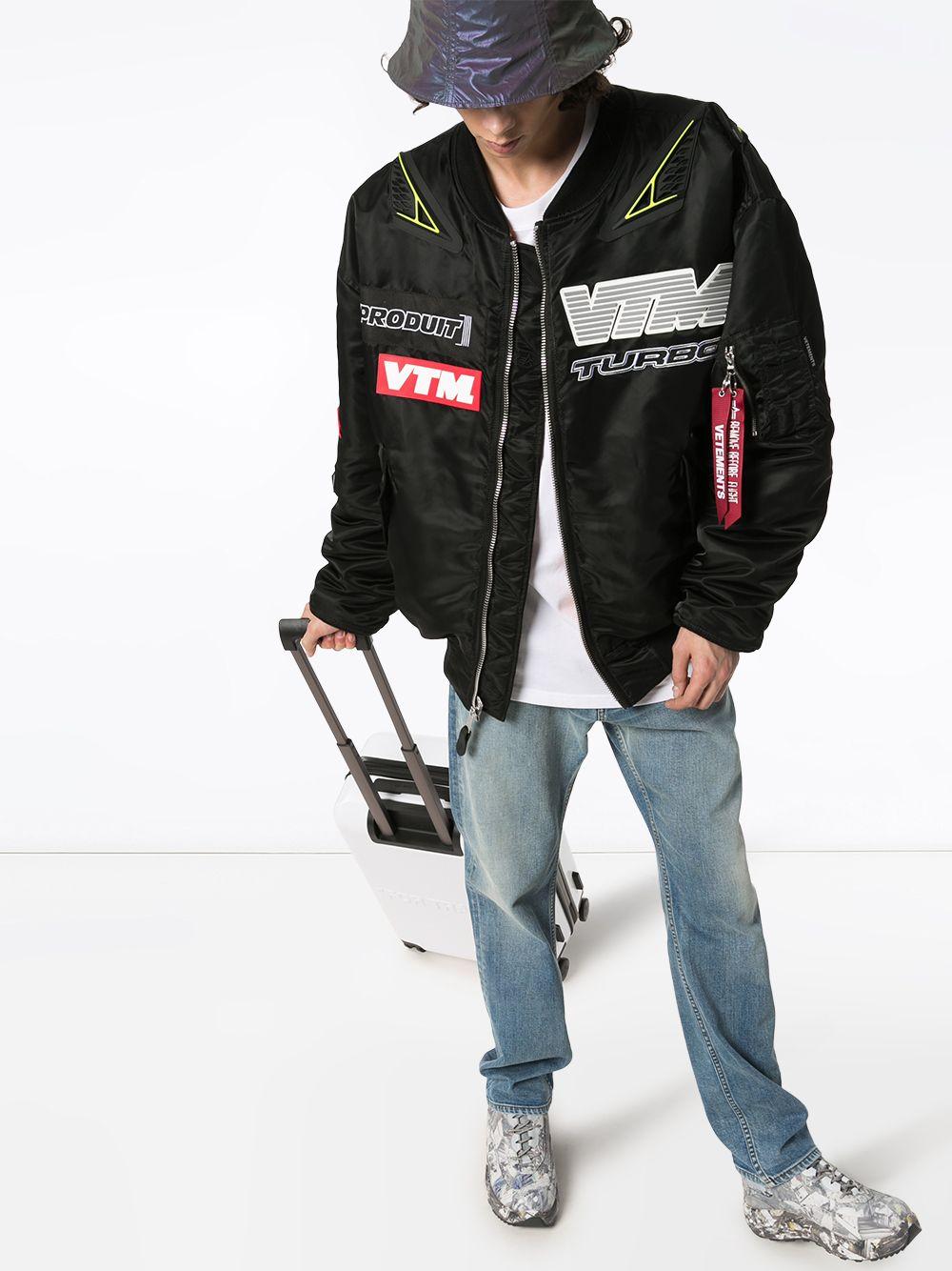 50％割引グレイ系,L人気スポー新作 VETEMENTS food docking BOMBER JACKET フライトジャケット ジャケット