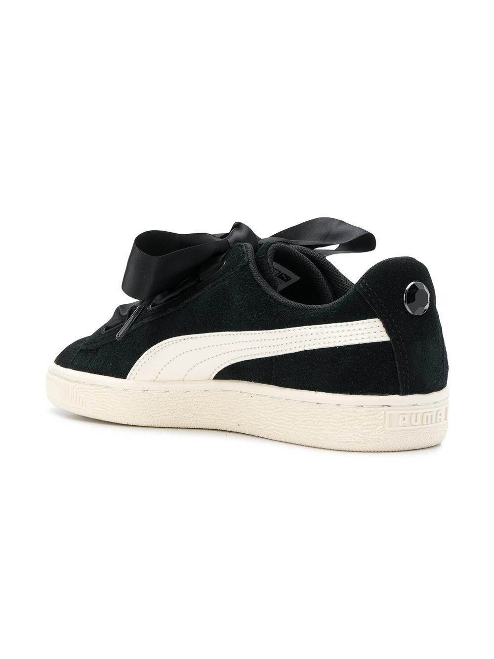 PUMA Suede Ribbon Lace-up Sneakers in 