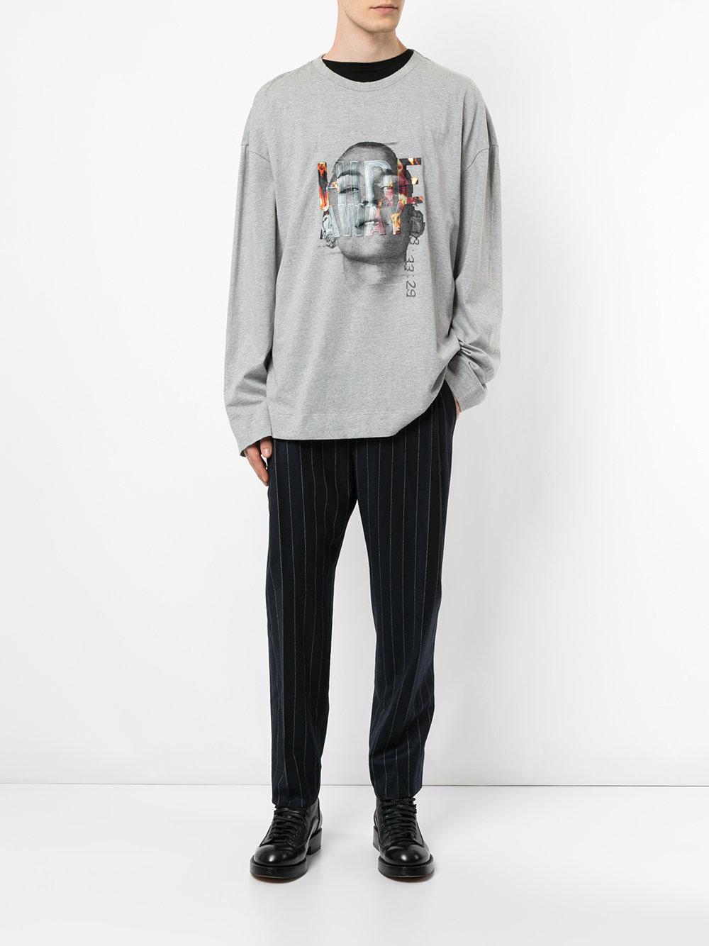 Juun.J Cotton Hideway Sweatshirt in Grey (Gray) for Men - Lyst
