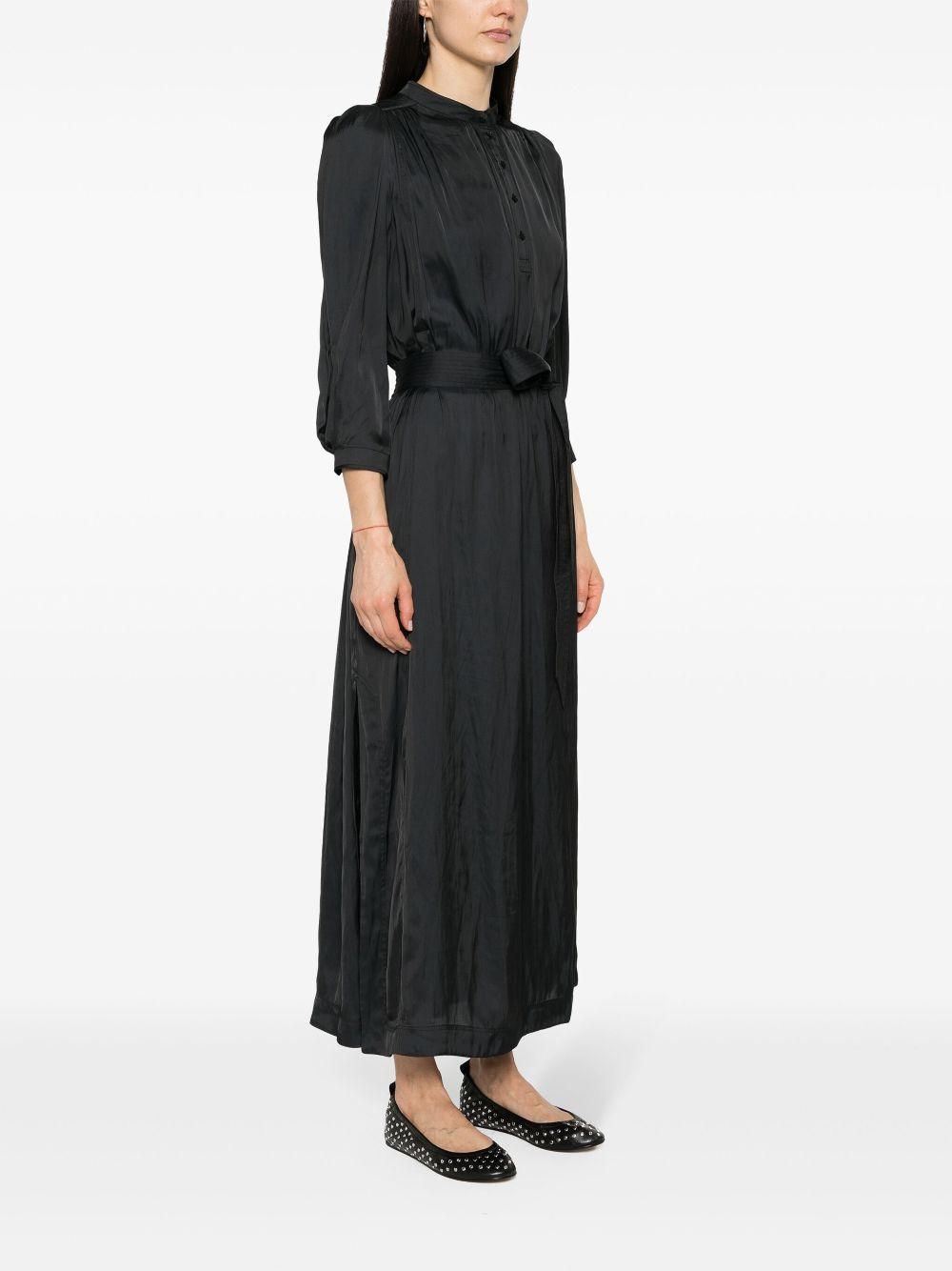 ritchil satin dress Zadig & Voltaire Ritchil Satin-Weave Maxi Dress in Black
