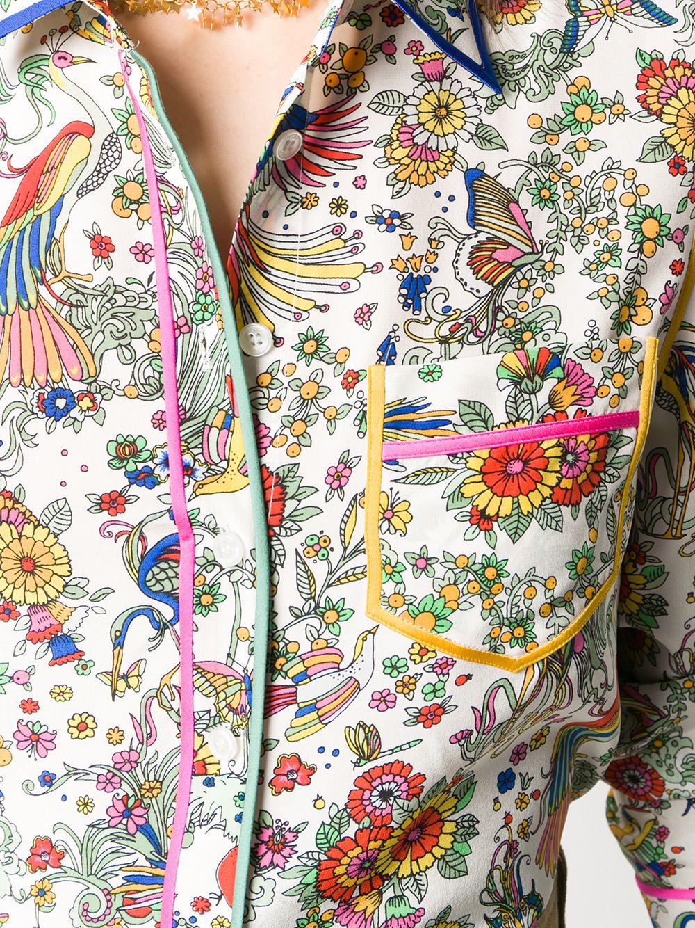 tory burch floral tunic