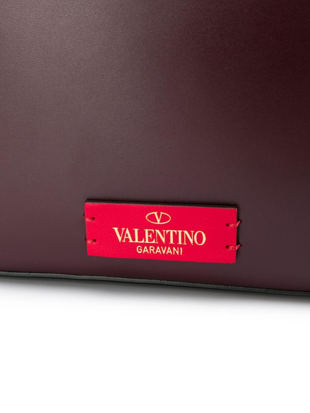 Valentino Leather Vlogo Walk Crossbody Bag in Red | Lyst