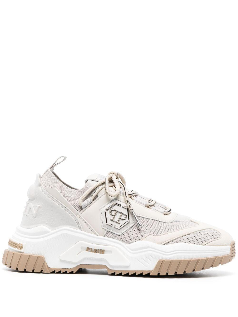 Philipp Plein Runner Hexagon Lace-up Sneakers in White Lyst