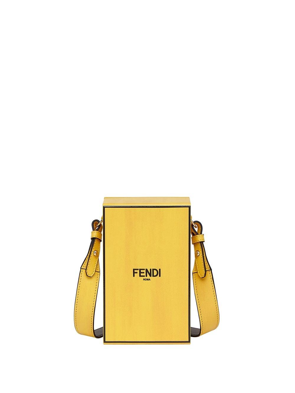 Fendi Vitello Fluffy Logo Vertical Box