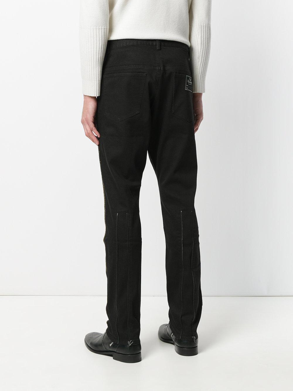 black drop crotch pants