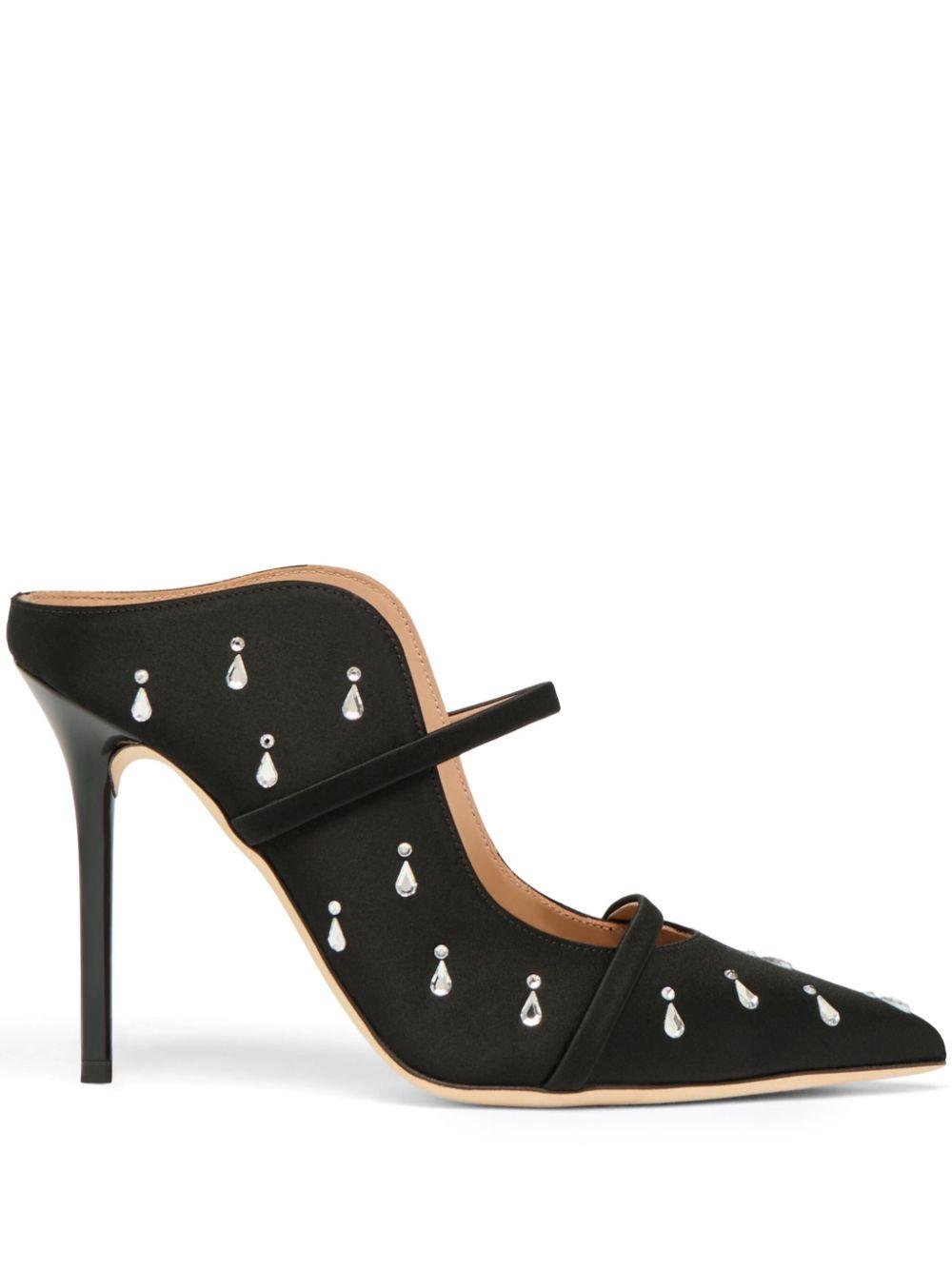 Malone Souliers レディース ブラック Maureen 100mm ミュール ヒール