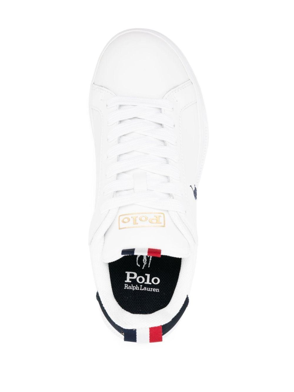 Polo Ralph Lauren Heritage Court Ii Lace-up Sneakers in White | Lyst