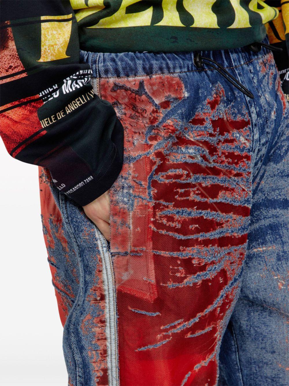 DIESEL Track pants with denim effect 【公式通販】