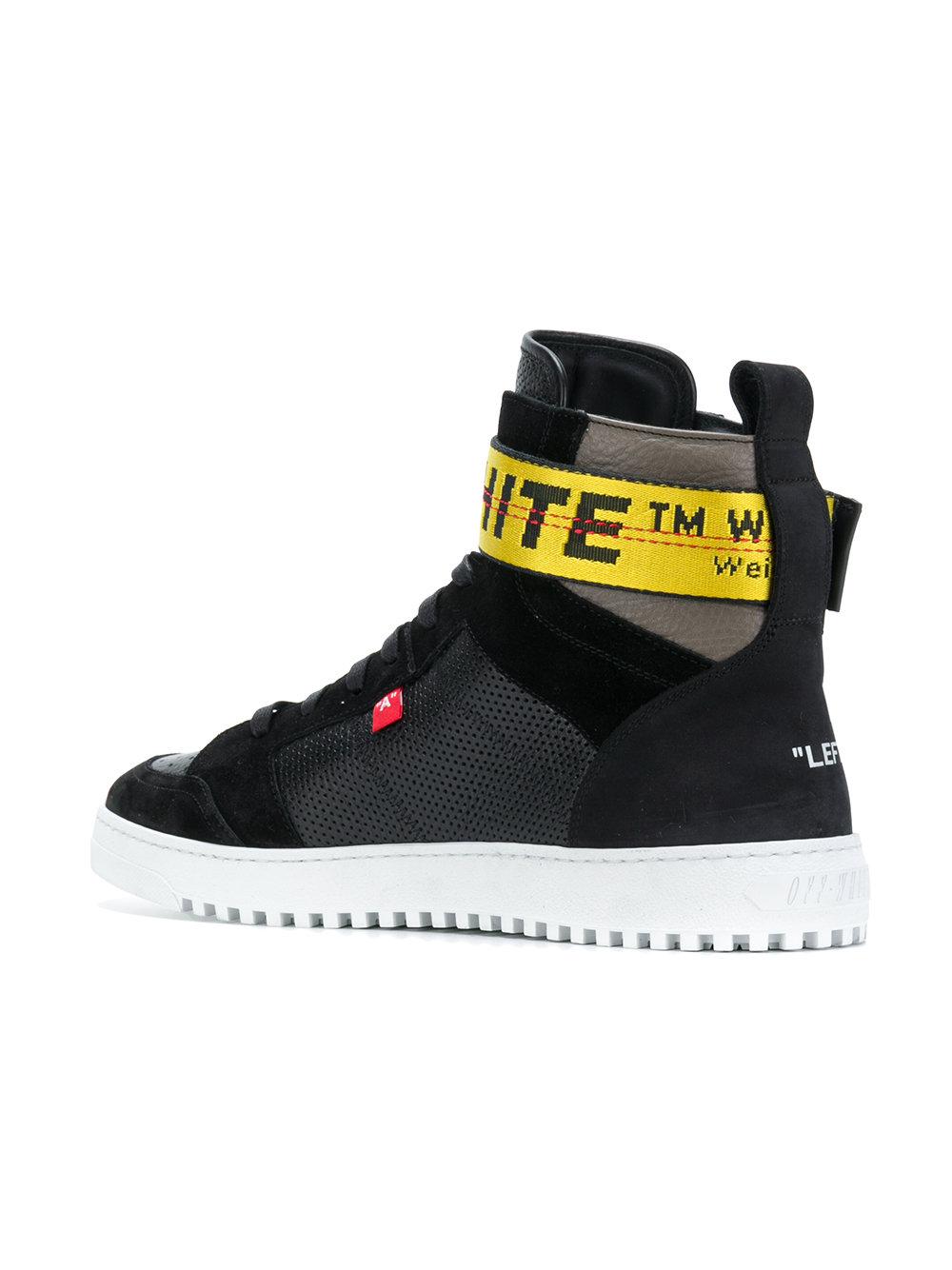 off white strap shoes
