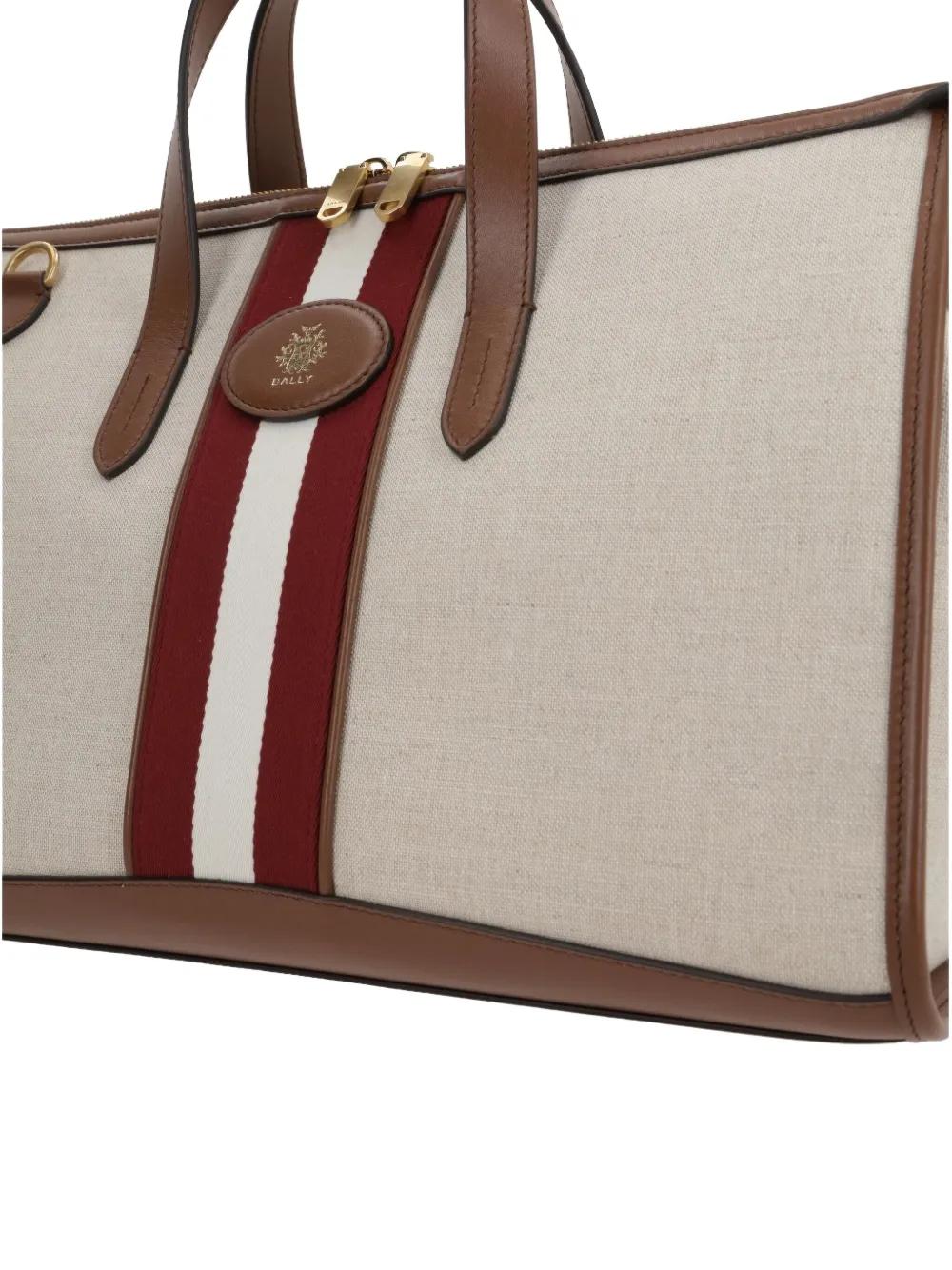 【関税&送料込】Bally Beckett Tote Bag In Canvas Bally Beckett Tote Bag in Brown | Lyst