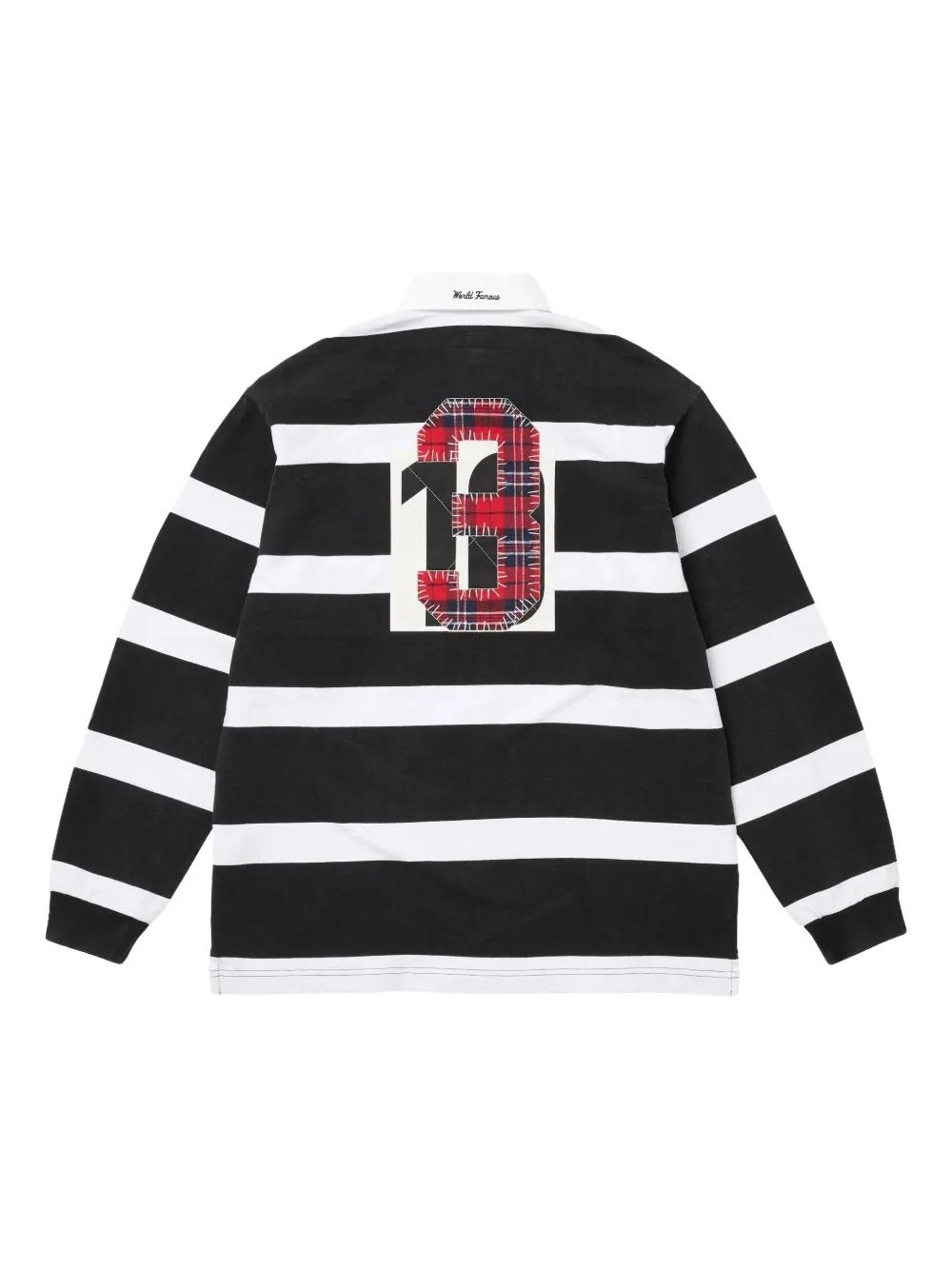 Supreme Striped Polo Shirt in White for Men | Lyst
