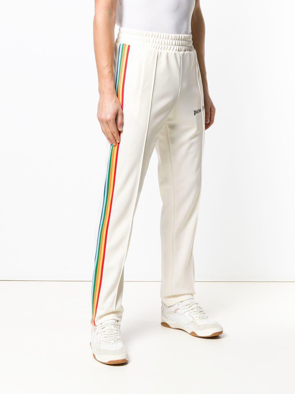 Palm Angels Jogginghose mit Regenbogen-Streifen in Weiß für Herren | Lyst DE