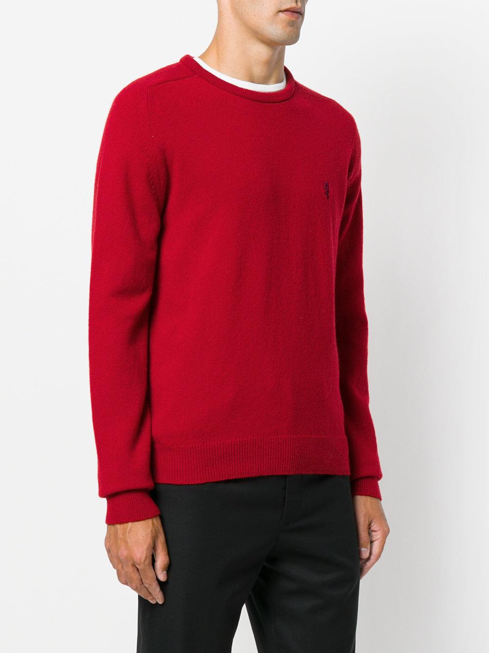 Lyst - Pringle Of Scotland Embroidered Lion Jumper in Red for Men