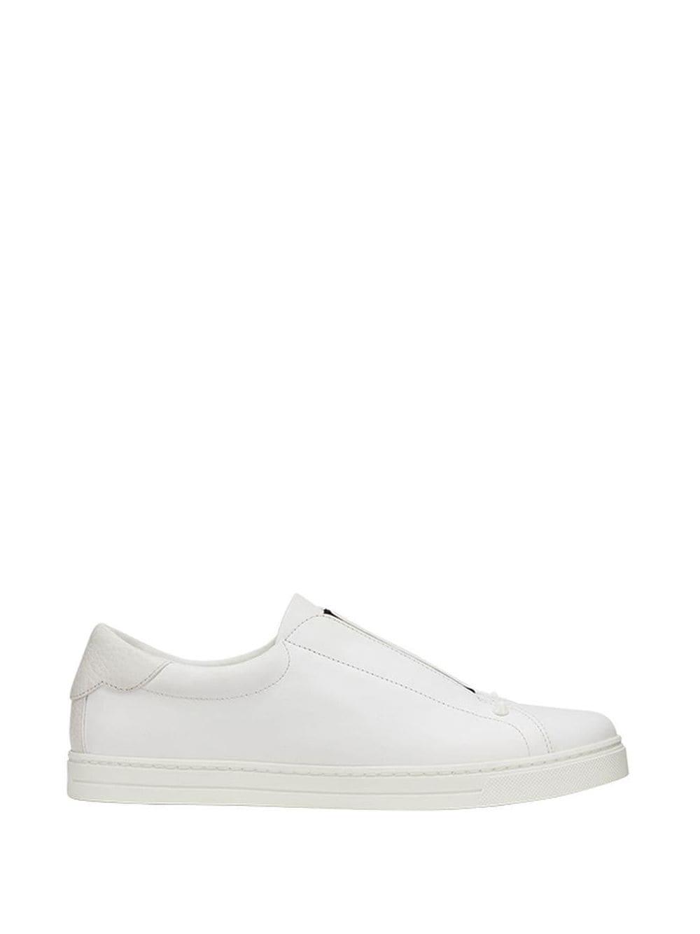 fendi white slip ons