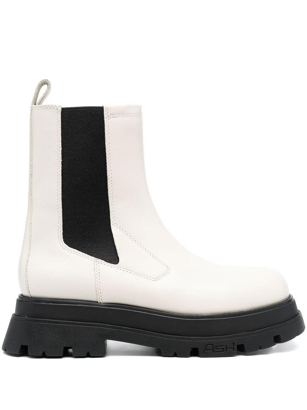 Ash Elasticated Ankle Boots in White | Lyst UK
