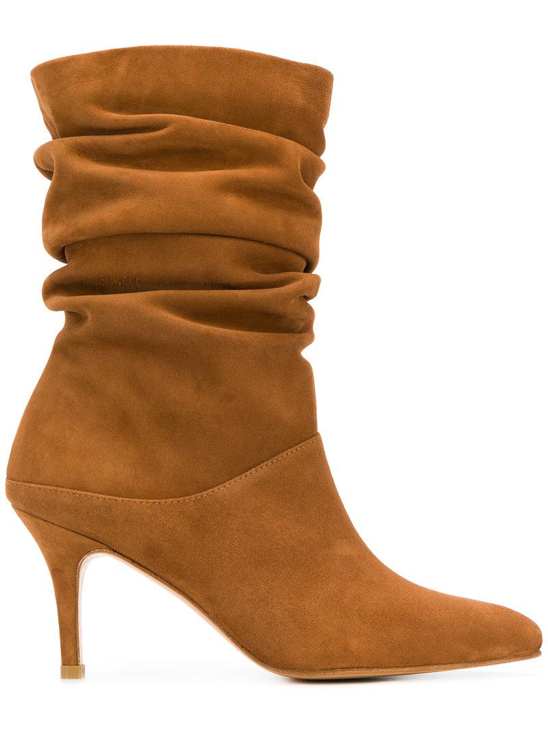 stuart weitzman cone heel bootie