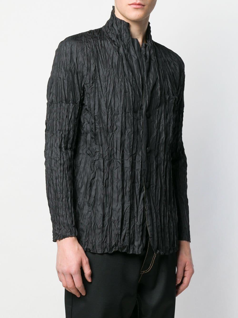 Issey Miyake Crinkle Style Blazer in Black for Men - Lyst