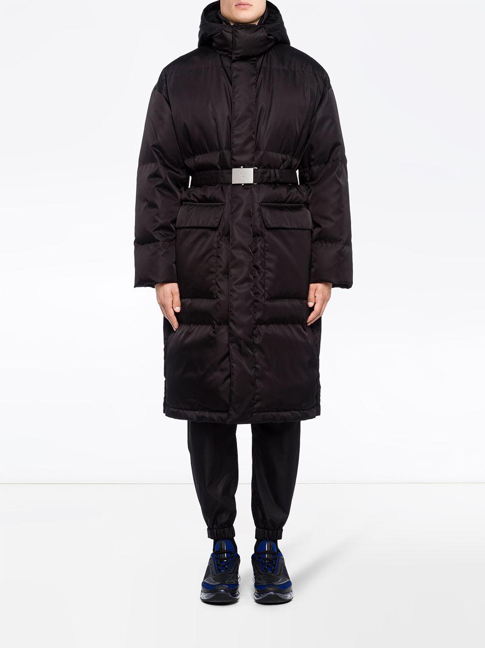 Prada Synthetic Re-nylon Puffer Coat in Black for Men - Lyst