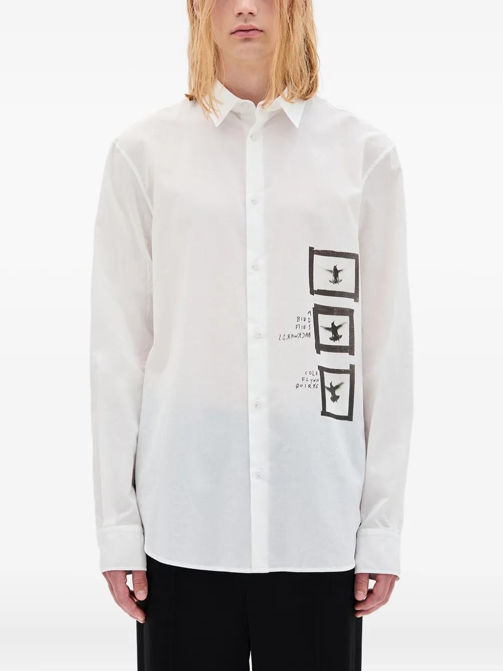 Ann Demeulemeester Sketchbook Boxy シャツ ストア Ann