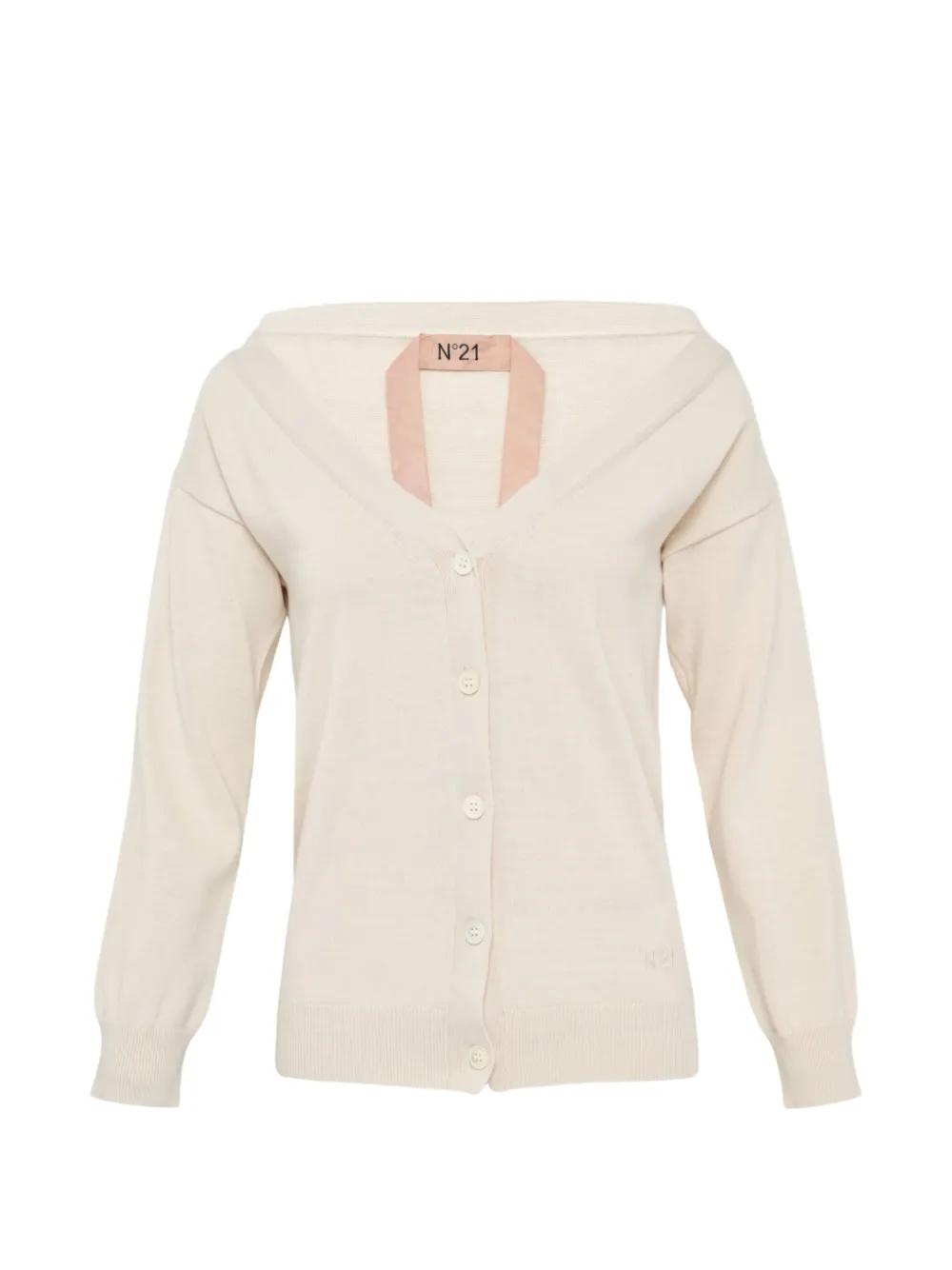 新品未使用N°21 ベージュ ヴァージンウールカーディガン N°21 Cardigans for Women | Online Sale up to 78% off | Lyst