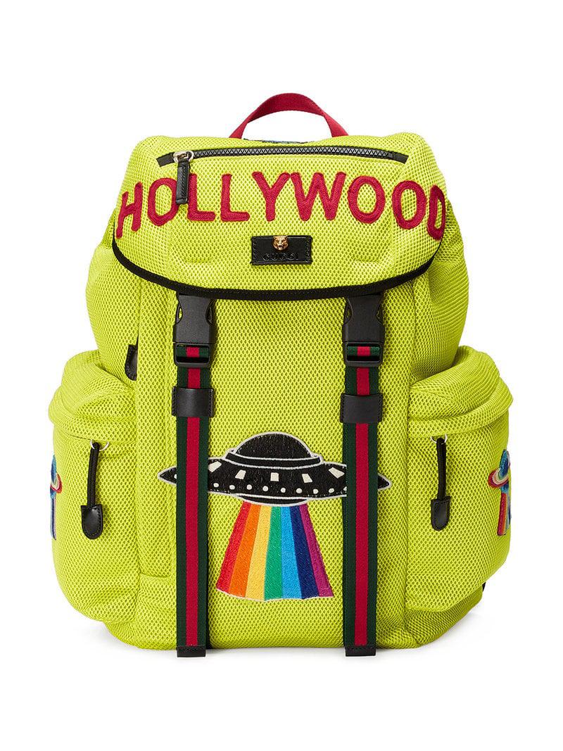 gucci backpack yellow