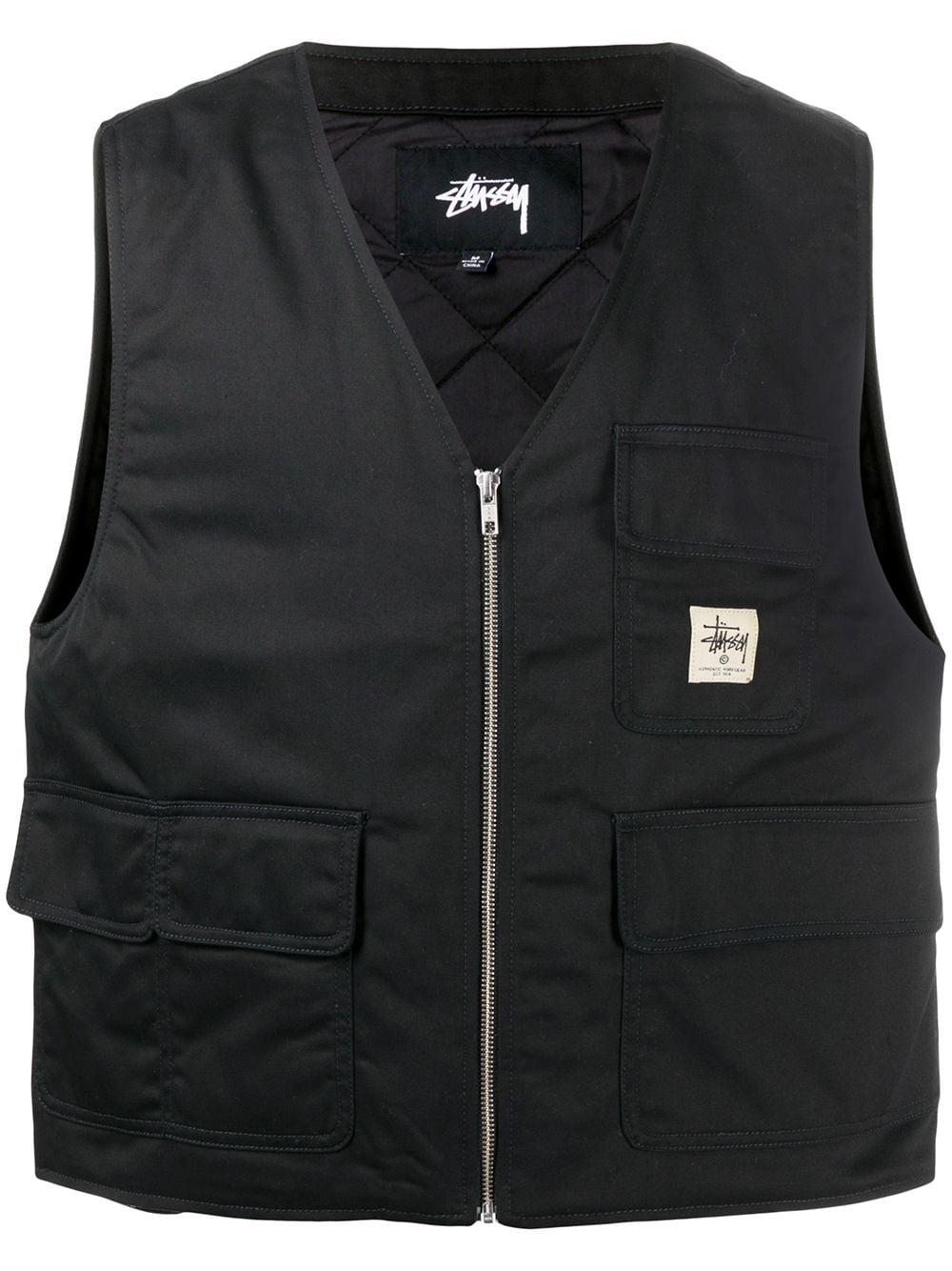 Stussy Utility Gilet in Black for Men | Lyst UK