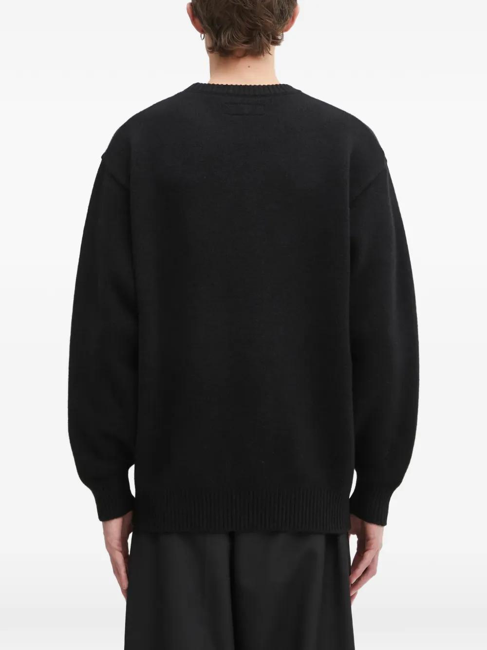 Wacko Maria Logo-Embroidered Sweater in Black for Men | Lyst