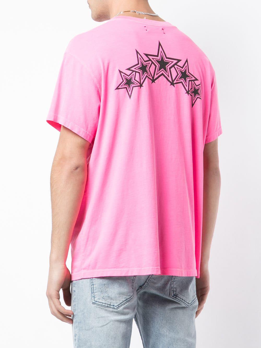 Amiri Logo Tshirt in Pink for Men Lyst