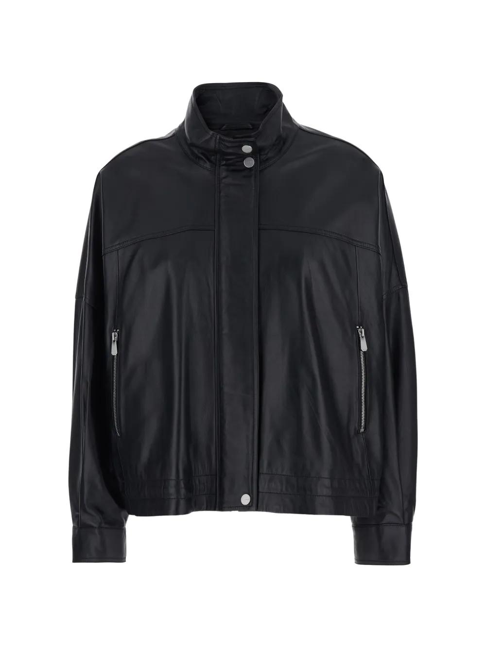 Blouson Cuir Suédé Pinko Neuf Taille 36 - Rouge, Style Bomber à Fermeture éclair